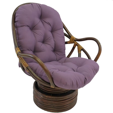 International Caravan Swivel Rocker with Twill Cushion, Grape 3310-TW-GP